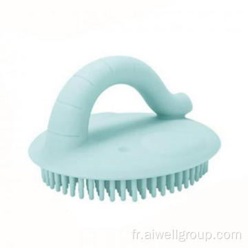 Bébé silicone doux baignade de douche de massage brosse de nettoyage